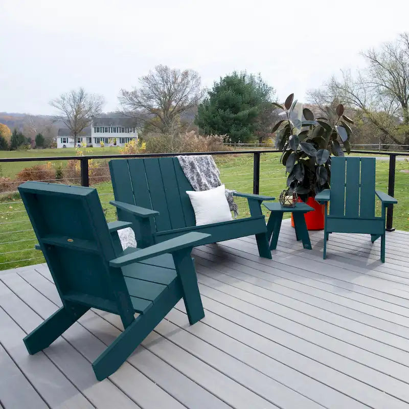 Ensemble de patio Adirondack Italica Modern 4 pièces