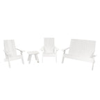 Ensemble de patio Adirondack Italica Modern 4 pièces