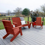 Ensemble de patio Adirondack Italica Modern 4 pièces