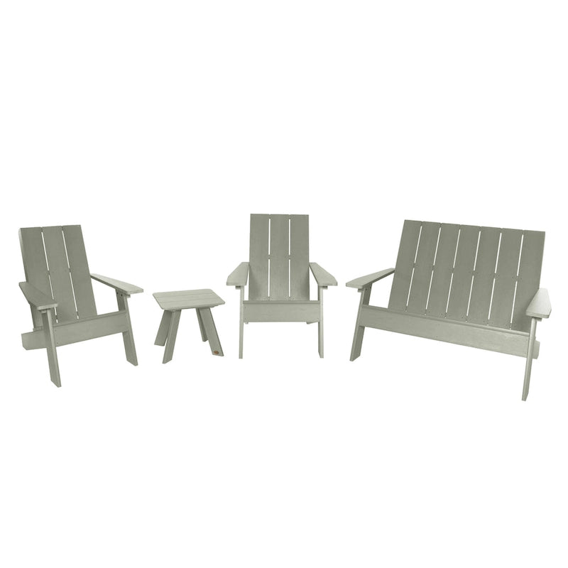 Ensemble de patio Adirondack Italica Modern 4 pièces