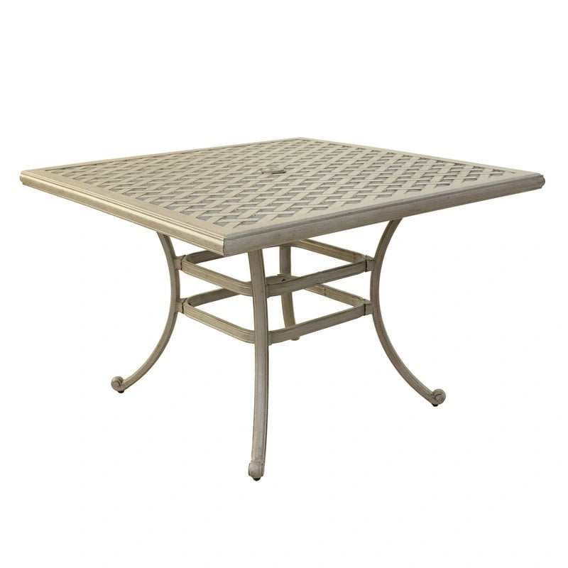 Table à manger carrée South Ponto Aluminum de 44 pouces