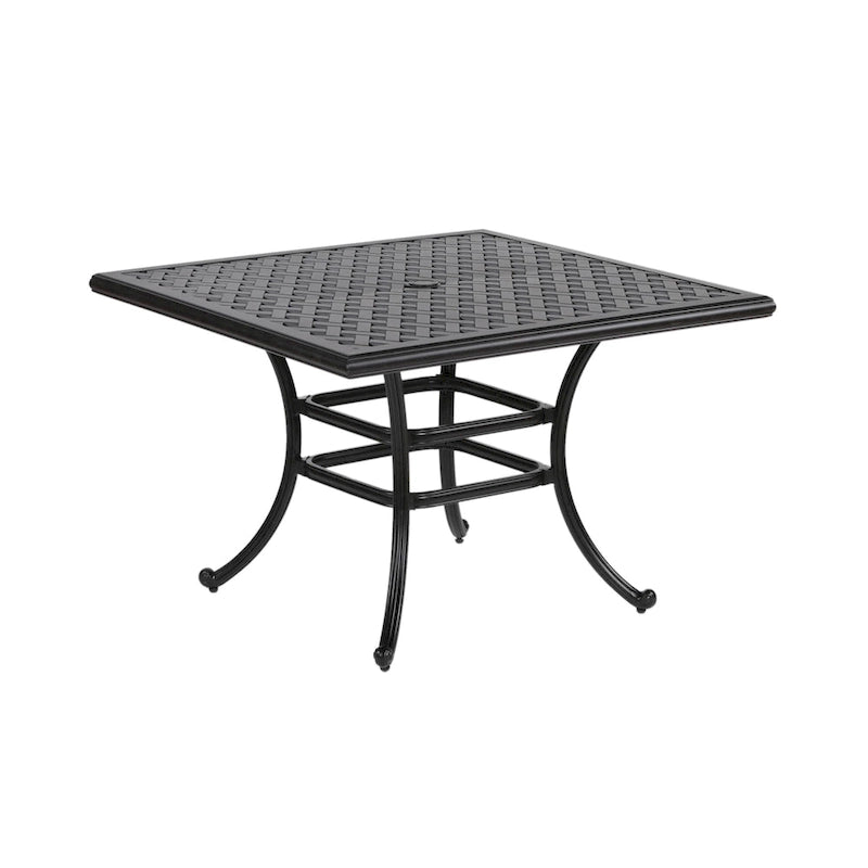 Table à manger carrée South Ponto Aluminum de 44 pouces