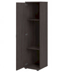 Ensemble de rangement modulaire 3 pièces blanc/gris platine/gris orage avec armoire murale, meuble bas et meuble à 3 tiroirs