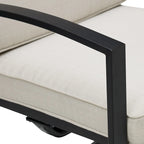 Ensemble de salle à manger d'extérieur Crosley Kaplan 5 pièces en métal - Table ronde et 4 chaises pivotantes