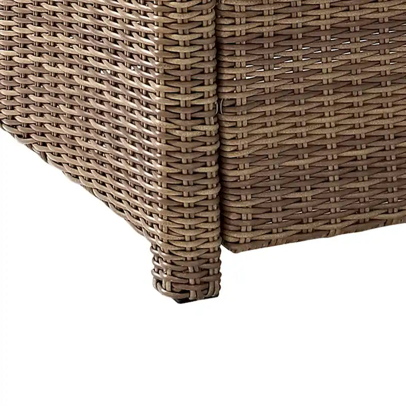 Crosley Bradenton Ensemble de 3 chaises en osier d'extérieur – Marron vieilli