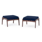 Ensemble de 5 pièces pour salon de jardin Vaughn avec fauteuil de club et ottoman Sunbrella