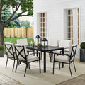 Crosley Kaplan 7-piece Oil-rubbed Bronze Beige Cushions Outdoor Dining Set - 122W x 99D x 37H