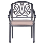 Fauteuil en aluminium thermolaqué Saybrook avec coussin, lot de 2