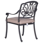 Fauteuil en aluminium thermolaqué Saybrook avec coussin, lot de 2