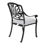 Fauteuil en aluminium thermolaqué Saybrook avec coussin, lot de 2