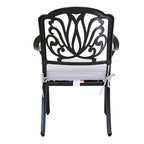 Fauteuil en aluminium thermolaqué Saybrook avec coussin, lot de 2