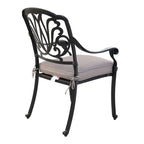 Fauteuil en aluminium thermolaqué Saybrook avec coussin, lot de 2