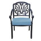 Fauteuil en aluminium thermolaqué Saybrook avec coussin, lot de 2