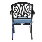 Fauteuil en aluminium thermolaqué Saybrook avec coussin, lot de 2