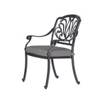 Fauteuil en aluminium thermolaqué Saybrook avec coussin, lot de 2