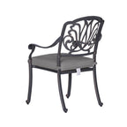 Fauteuil en aluminium thermolaqué Saybrook avec coussin, lot de 2