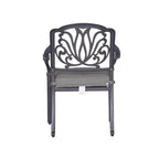 Fauteuil en aluminium thermolaqué Saybrook avec coussin, lot de 2