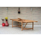 Ensemble de salle à manger de patio Amazonia Oscar 11 pièces en eucalyptus - 11 pièces