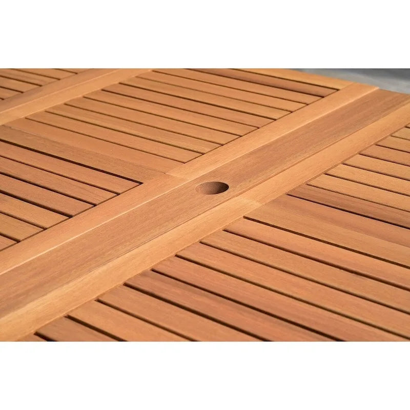 Ensemble de salle à manger de patio Amazonia Oscar 11 pièces en eucalyptus - 11 pièces