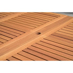 Ensemble de salle à manger de patio Amazonia Oscar 11 pièces en eucalyptus - 11 pièces