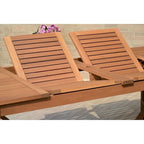 Ensemble de salle à manger de patio Amazonia Oscar 11 pièces en eucalyptus - 11 pièces