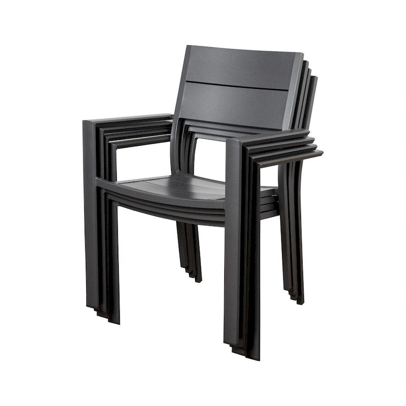 Ensemble de salle à manger de patio Amazonia Oscar 11 pièces en eucalyptus - 11 pièces