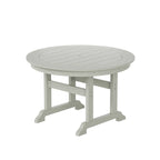 Ensemble de salle à manger extérieur 5 pièces rond Polytrends Altura en polyéthylène écologique résistant aux intempéries