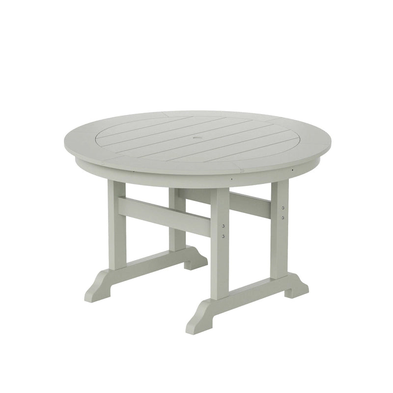 Ensemble de salle à manger extérieur 5 pièces rond Polytrends Altura en polyéthylène écologique résistant aux intempéries