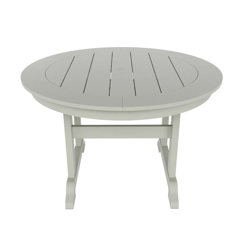 Ensemble de salle à manger extérieur 5 pièces rond Polytrends Altura en polyéthylène écologique résistant aux intempéries