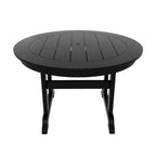 Ensemble de salle à manger extérieur 5 pièces rond Polytrends Altura en polyéthylène écologique résistant aux intempéries