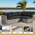Ensemble de mobilier de jardin XIZZI 7 pièces avec fauteuil à bascule pivotant