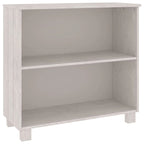 Buffet en pin massif et MDF gris foncé/marron miel/blanc avec 2 étagères ouvertes et fixation murale