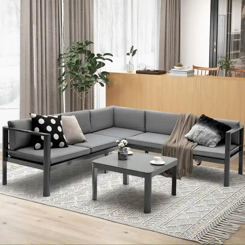 Ensemble de mobilier de patio Costway 3 pièces, fauteuils inclinables de jardin en aluminium – Voir détails