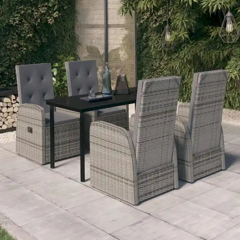 vidaXL Ensemble de salle à manger d'extérieur pour patio, table et chaises de jardin