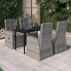 vidaXL Ensemble de salle à manger d'extérieur pour patio, table et chaises de jardin