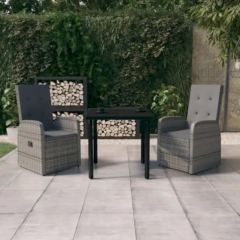 vidaXL Ensemble de salle à manger d'extérieur pour patio, table et chaises de jardin