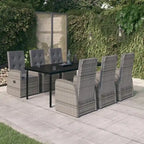 vidaXL Ensemble de salle à manger d'extérieur pour patio, table et chaises de jardin