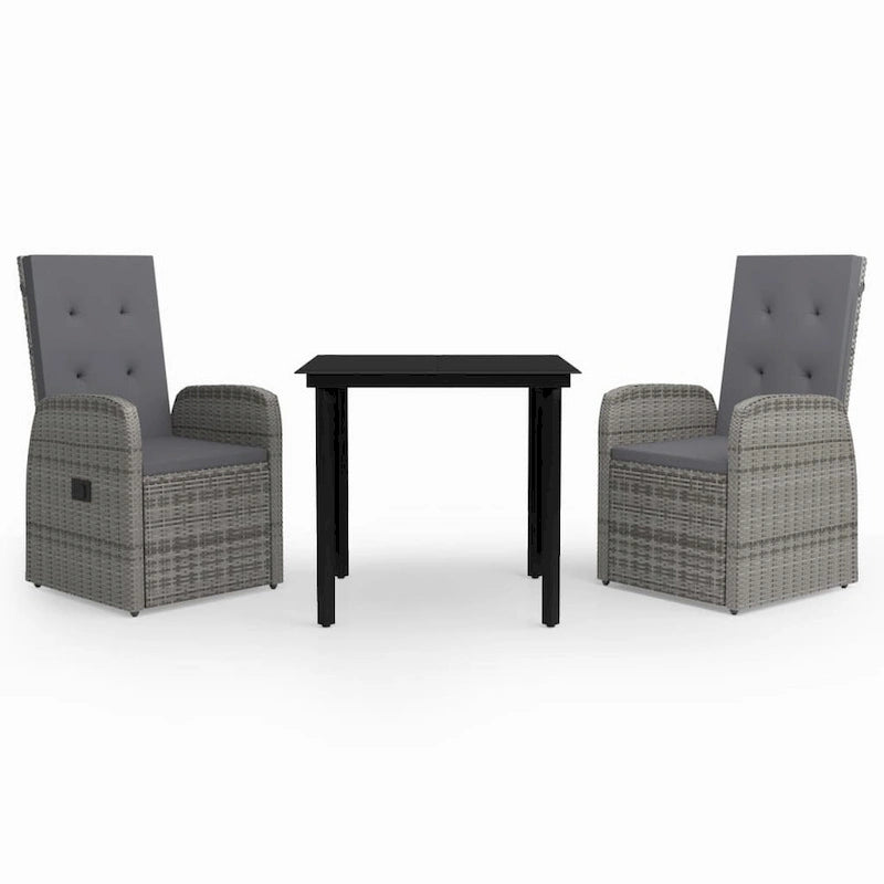 vidaXL Ensemble de salle à manger d'extérieur pour patio, table et chaises de jardin