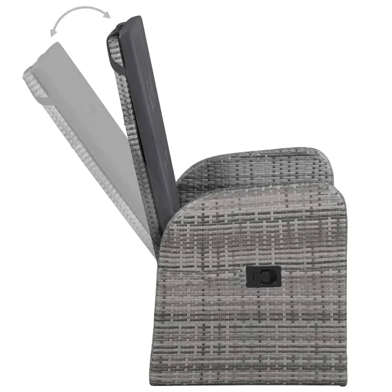 vidaXL Ensemble de salle à manger d'extérieur pour patio, table et chaises de jardin