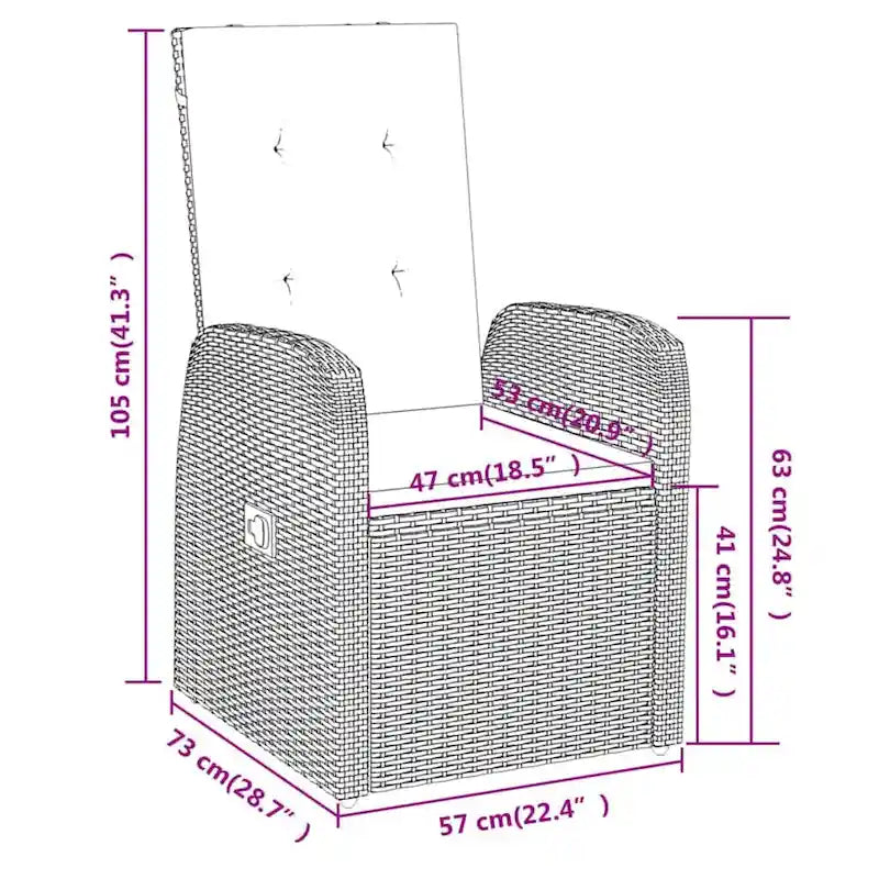 vidaXL Ensemble de salle à manger d'extérieur pour patio, table et chaises de jardin