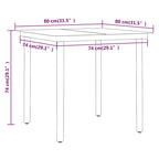 vidaXL Ensemble de salle à manger d'extérieur pour patio, table et chaises de jardin