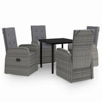 vidaXL Ensemble de salle à manger d'extérieur pour patio, table et chaises de jardin