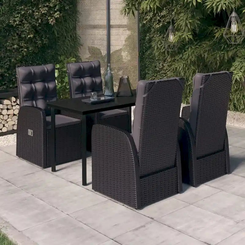 vidaXL Ensemble de salle à manger d'extérieur pour patio, table et chaises de jardin