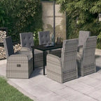 vidaXL Ensemble de salle à manger d'extérieur pour patio, table et chaises de jardin