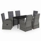 vidaXL Ensemble de salle à manger d'extérieur pour patio, table et chaises de jardin