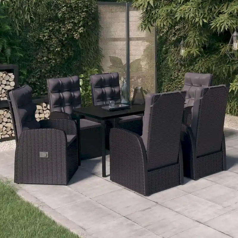 vidaXL Ensemble de salle à manger d'extérieur pour patio, table et chaises de jardin