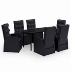 vidaXL Ensemble de salle à manger d'extérieur pour patio, table et chaises de jardin
