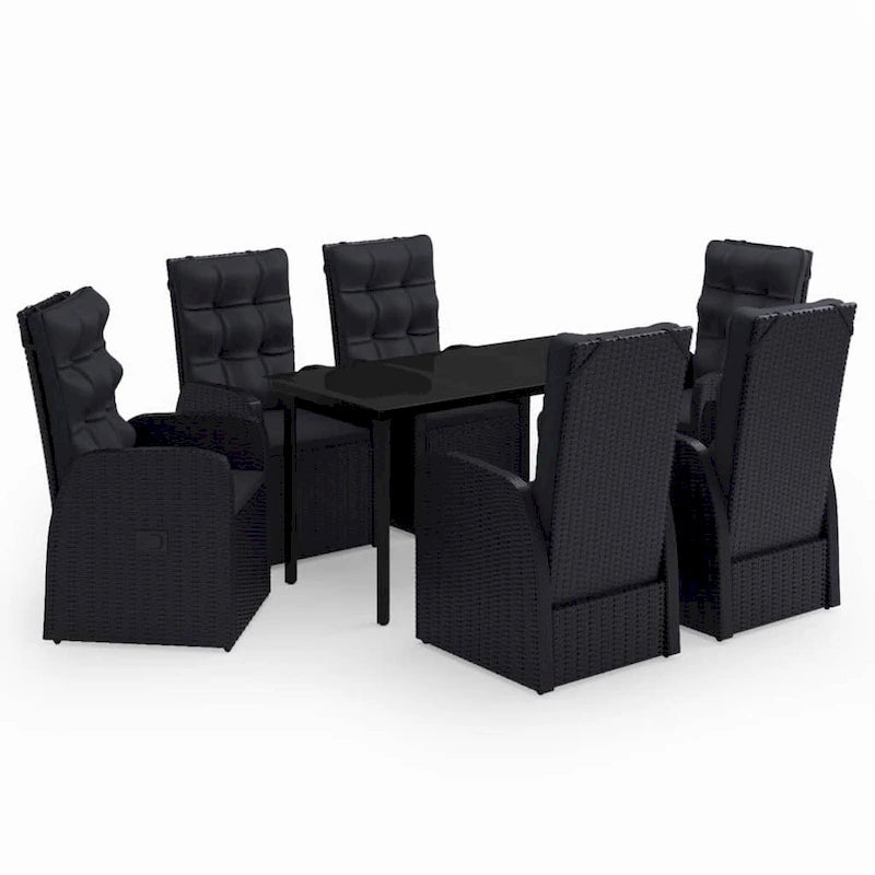 vidaXL Ensemble de salle à manger d'extérieur pour patio, table et chaises de jardin