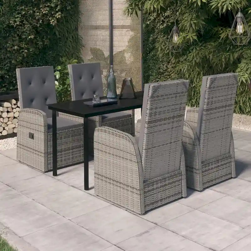 vidaXL Ensemble de salle à manger d'extérieur pour patio, table et chaises de jardin