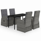 vidaXL Ensemble de salle à manger d'extérieur pour patio, table et chaises de jardin